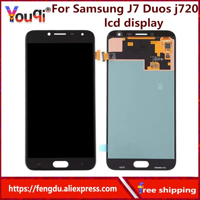 

Youqi 5.5'' LCD for Samsung Galaxy J7 Duos 2018 J720 LCD Display Touch Screen Digitizer Digitizer Assembly Repalcement Parts