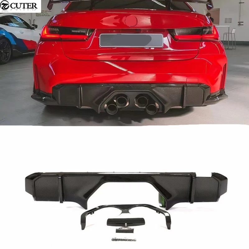 

G80 M3 G82 M4 MP Стильный сухой УГЛЕРОДНЫЙ Задний бампер диффузор для BMW G80 M3 G82 M4 комплект кузова автомобиля 2021