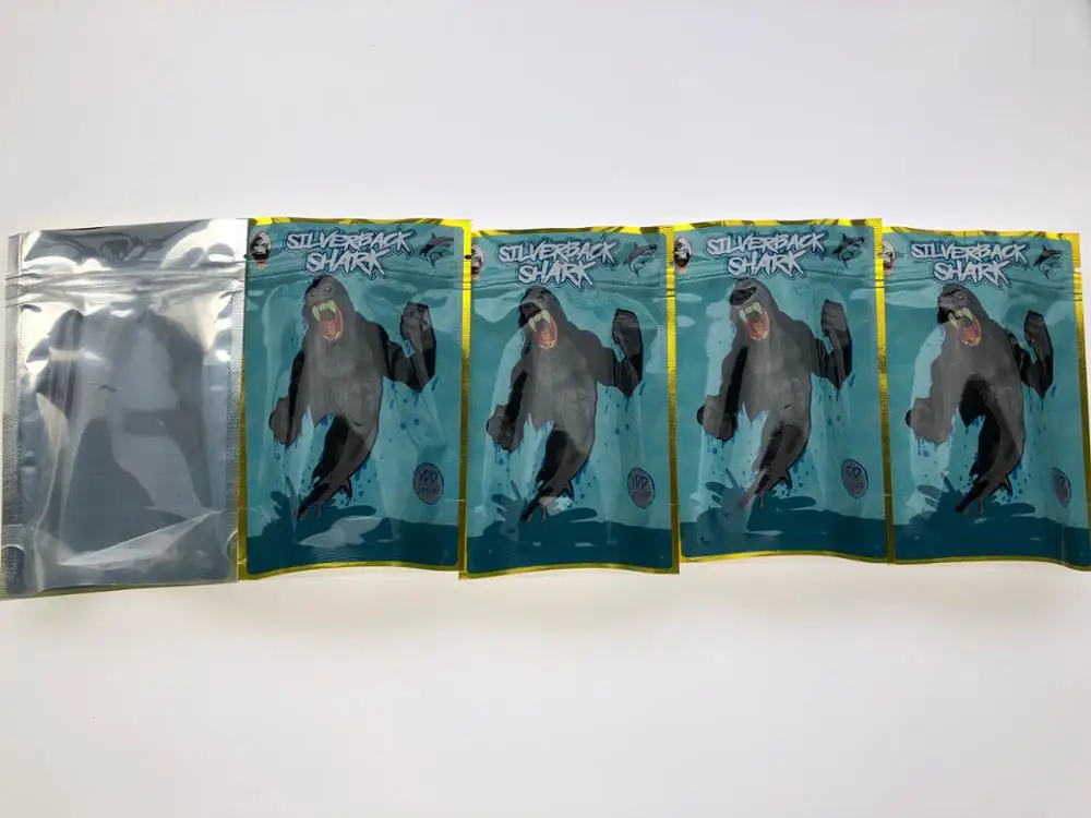 Silverback Shark Shark Bakery Jokes Up! Smell-proof Resealable Medicated Edibles Local Smell Proof Bags 3.5-7g Mylar Bags nVmYc