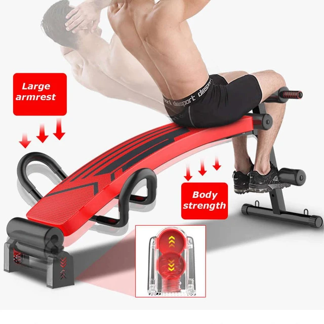 Banco de ejercicio para el hogar, soporte ajustable para abdominales, para  gimnasio en casa, Fitness, plegable - AliExpress