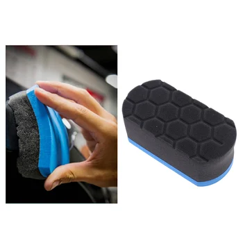 

Car Wash Sponge Auto Care Detailing Cleaning Tool Wax Foam Polishing Sponge Soft Professional Hex Waxing Buffing Applicator