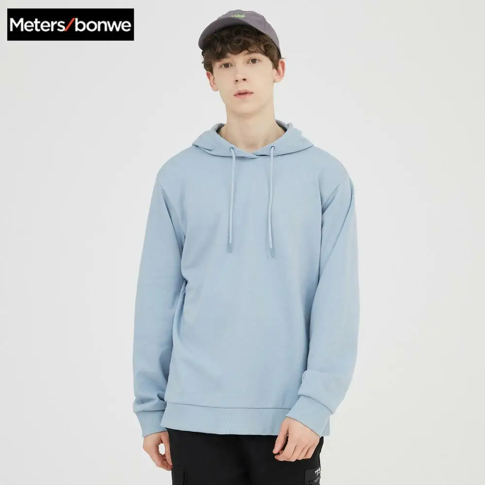 Metersbonwe 2020 Spring Ne New Multicolor comfort Hoodiesmen Plus Knit Solid color Hooded Sweatshirt Metersbonwe 2020 Spring Ne New Multicolor comfort Hoodiesmen Plus Knit Solid color Hooded Sweatshirt