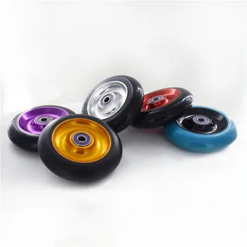 

88A 100mm Scooter Wheel Aluminium Alloy Steel Hub High Elasticity and Precision speed skating Skateboard wheel2 pieces/lot