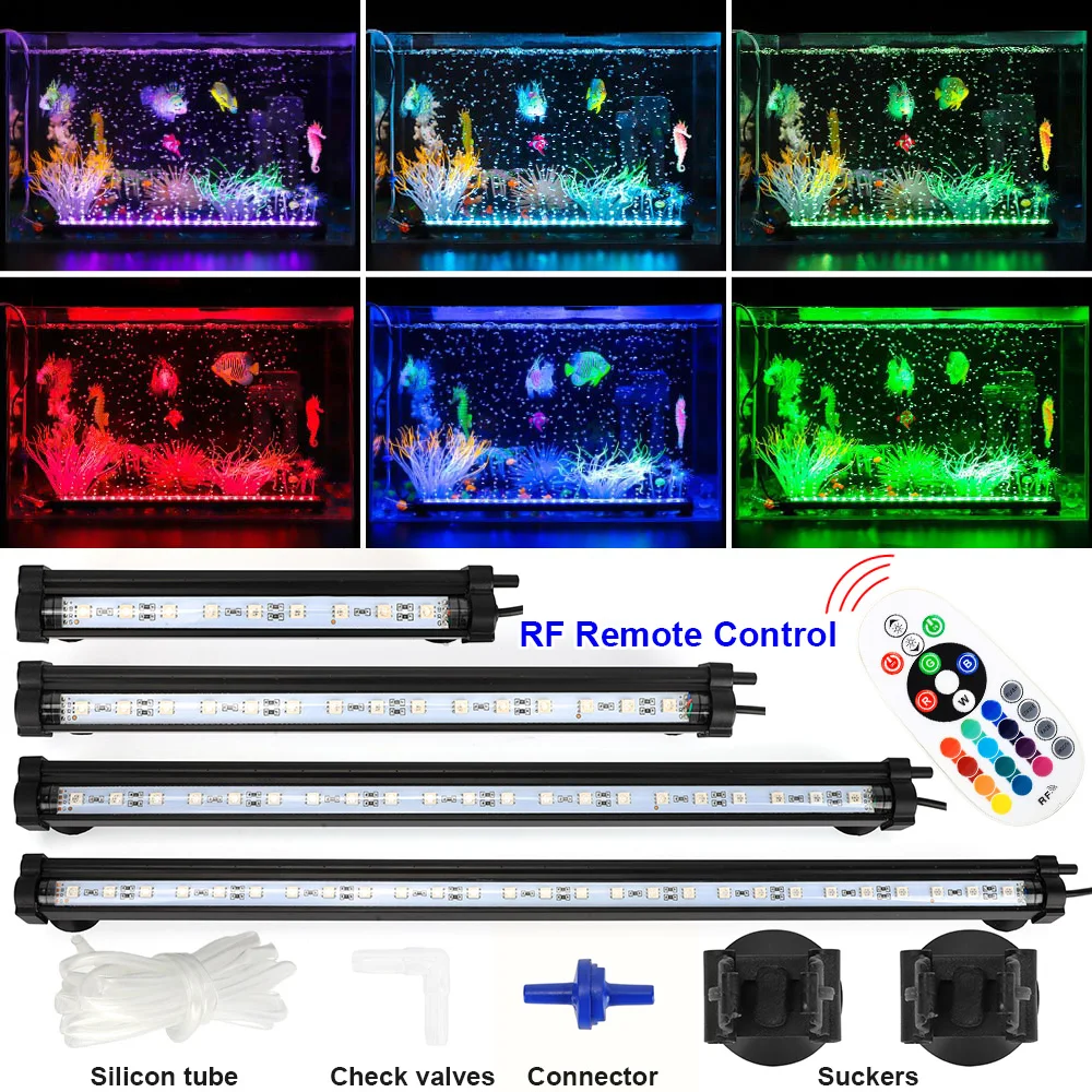 IP68 Водонепроницаемый светодиодный светильник для аквариума воздушный насос светодиодный светильник для аквариума подводный светильник для аквариума светодиодный светильник ing pecera светильник s D30
