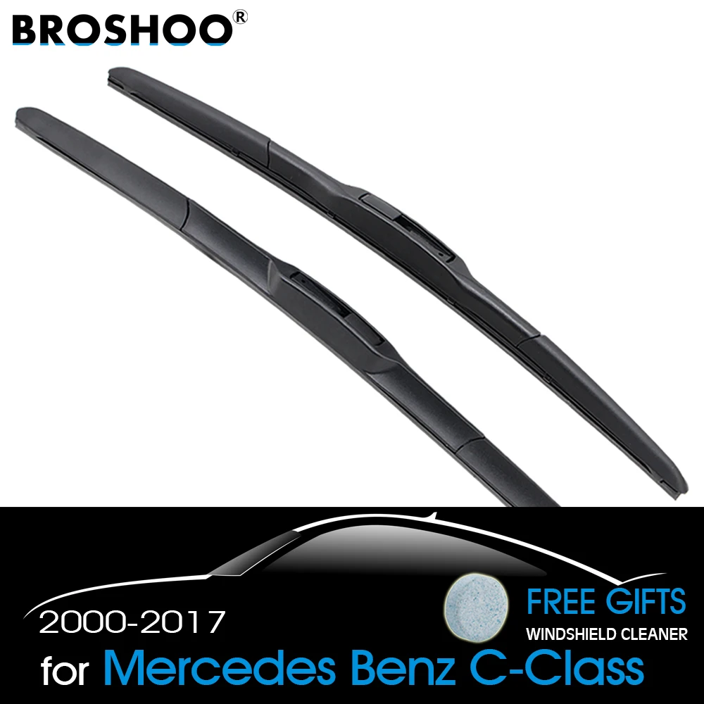 

Car Wiper Blade for Mercedes-Benz C300 C180, 24+24inch soft rubber Auto part windscreen wiper blade Car accessories 1Pair