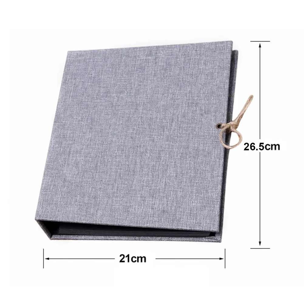 Birthday Handmade Anniversary Travel Linen Journal Loose-Leaf Memory Book Self-adhesive Refillable DIY Scrapbook Photo Album