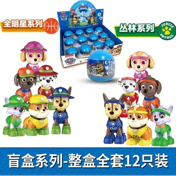 

2020 HOT paw patrol Building blocks block team chase Blind box Marshall Ryder surprise doll Dog Children Toy Figure juguetes toy