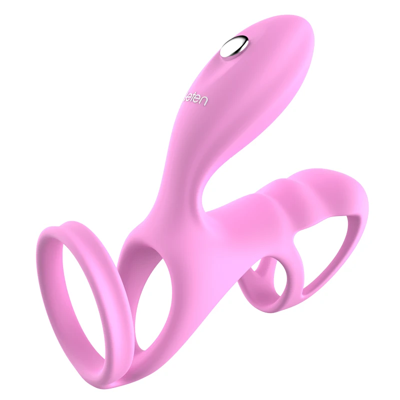 Cock Penis Trainer Vibrating Ring Vibrator Sex for Men Delayed Ejaculation Stimulate Anal Clitoris Sex Toys for Couples