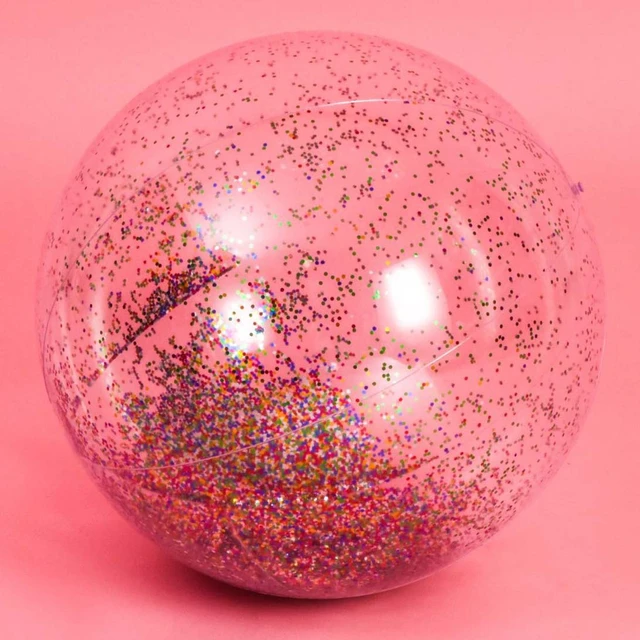 Un Ballon gonflable de plage glitter D 71 cm - Jeux de plein air