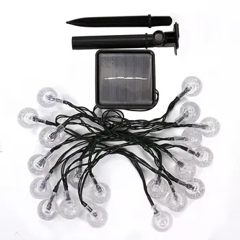 

20 LED Solar Powered String Light Bubble Ball LED Light String Outdoor Festival Decor Christmas Fairy Light for Garden Party