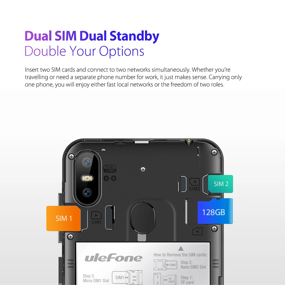 Мобильный телефон Ulefone S10 Pro, 5,7 HD+ 19:9, 2 Гб ОЗУ, 16 Гб ПЗУ, 16 МП, Android 8,1, четырехъядерный смартфон MT6739WA, разблокировка лица, 4G
