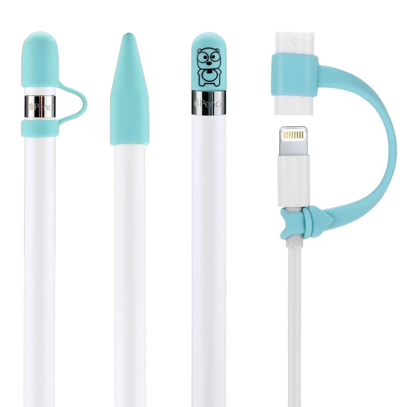 Light Blue Teyomi совместимый Apple карандаш крышка Держатель Анти-потеря крышка Держатель перо Крышка Пыленепроницаемый легкий силиконовый для iPad Apple карандаш - Цвета: Light Blue