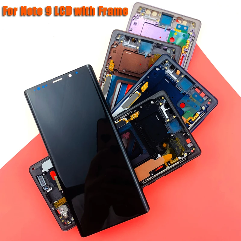 AMOLED 6,4 ''ЖК-дисплей с рамкой для SAMSUNG GALAXY Note 9 ЖК-дисплей Note9 N960D N960F сенсорный ЖК-экран