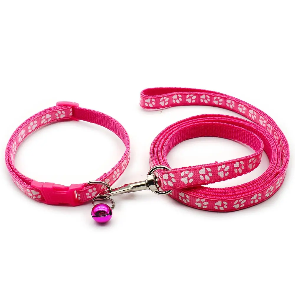 24Sets Dog Cat Leash Adjustable Leashes Collar Puppy Outdoor Walking Chihuahua Terier Schnauzer Outdoor Traction Rope General 