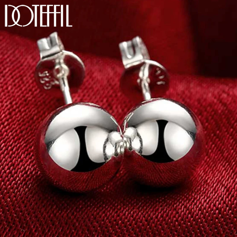 Серьги-гвоздики DOTEFFIL из стерлингового