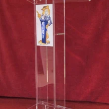 Кристалл как плексиглас профессиональный дизайн простой высокая прозрачность приёмный стол акриловый Подиум