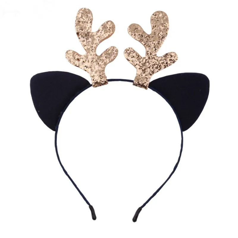 7 10pcs/lot New Antlers Reindeer Headband Christmas Elk Hairband Xmas Headband Accessories Hair Clasp Fancy Dress Up Party Decor - Цвет: 7