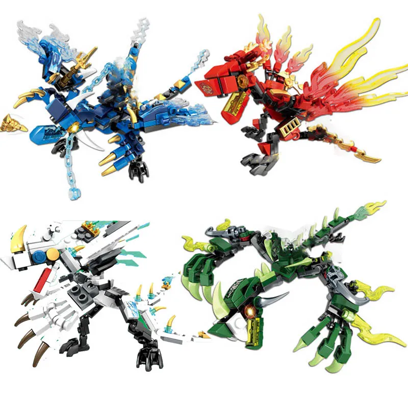 

Ninja Dragon Toy Building Blocks Compatible Legoingly Bricks Assemble Model for Children Boy Friends Christmas Gifts