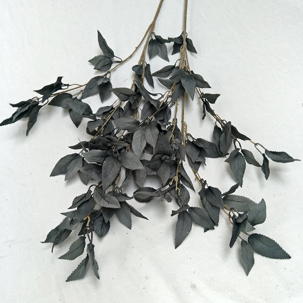1pc Artificial Leaves Orchid Leaf Silk Simulation Plant Wedding Home Party Christmas Garden Decorative Plant For Photo Prop - Цвет: as picture
