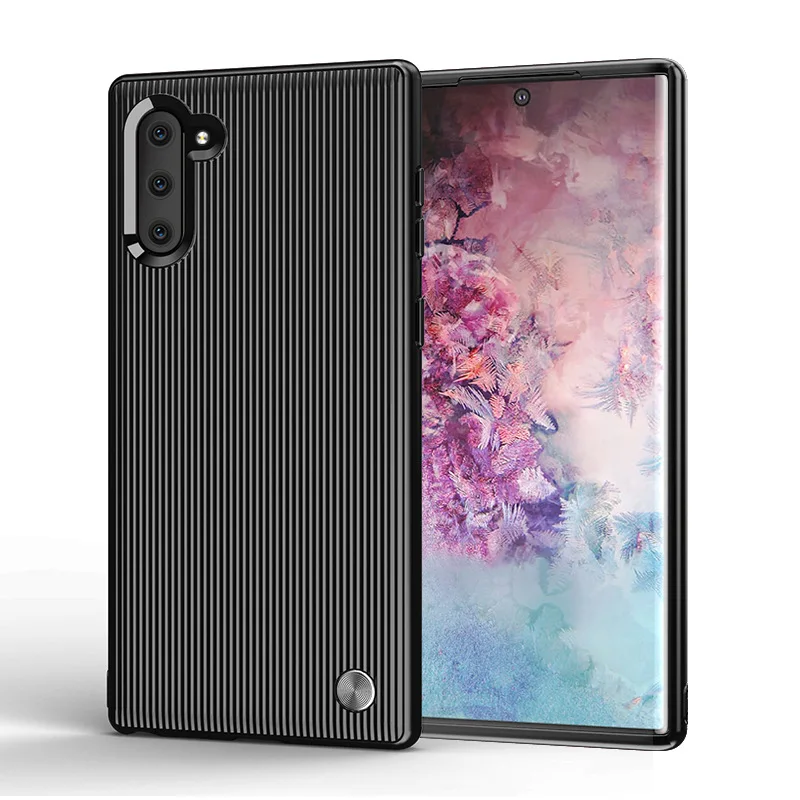 

Hadinas Strip Silicone Case for Samsung Galaxy Note 10 Protective Phone Cover for Samsung Note 10 Plus Pro coque note10
