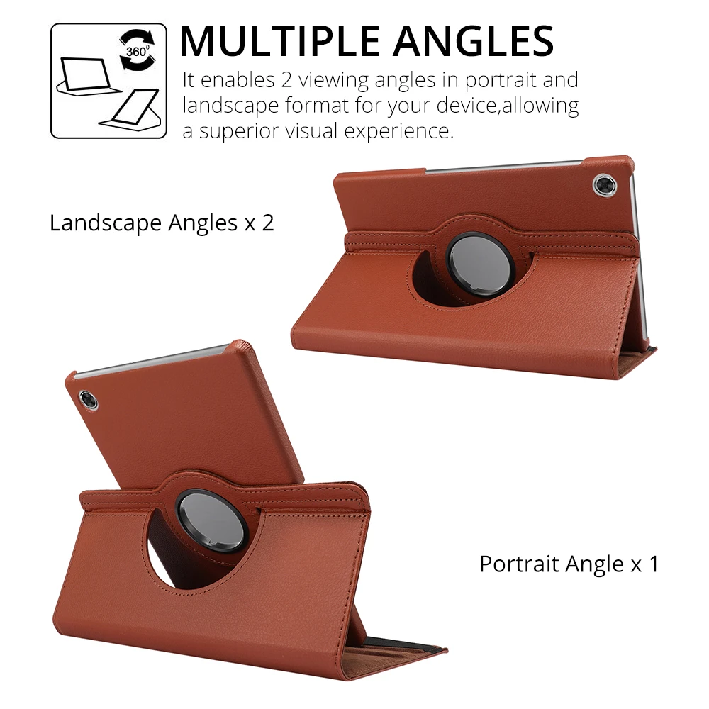 Rotating Case for Lenovo Tab M10 Plus 10.6 FHD 10.3 3rd 2nd Gen 10.1 TB-128FU TB-X606 X306 M8 Gen 4 P11 Pro J607 M9 Tablet Cover