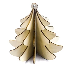 Новые 3D деревянные рождественские подвесные украшения Рождественская елка украшения для домашнего офиса вечерние и т. Д