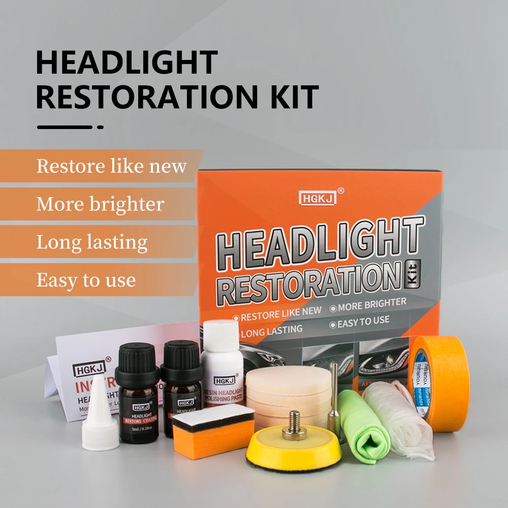 5/10/30ml Headlight Restoration Kit Polishing Headlamp Brightener DIY