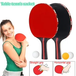 Newly Pingpong Ball Racket Set 2 Paddles 3 Table Tennis Ball For Training Table Tennis Racket Ракетка Для Настольного