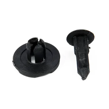 

8mm Fender Clips Plastic Bumper Push 14mm Stem 100pcs Rivet For Nissan