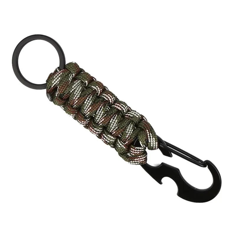 MKENDN Outdoor Umbrella Rope Corkscrew Car Keychain Climb Keychain Tactical Survival Tool Carabiner Hook Cord Backpack Buckle - Image 6
