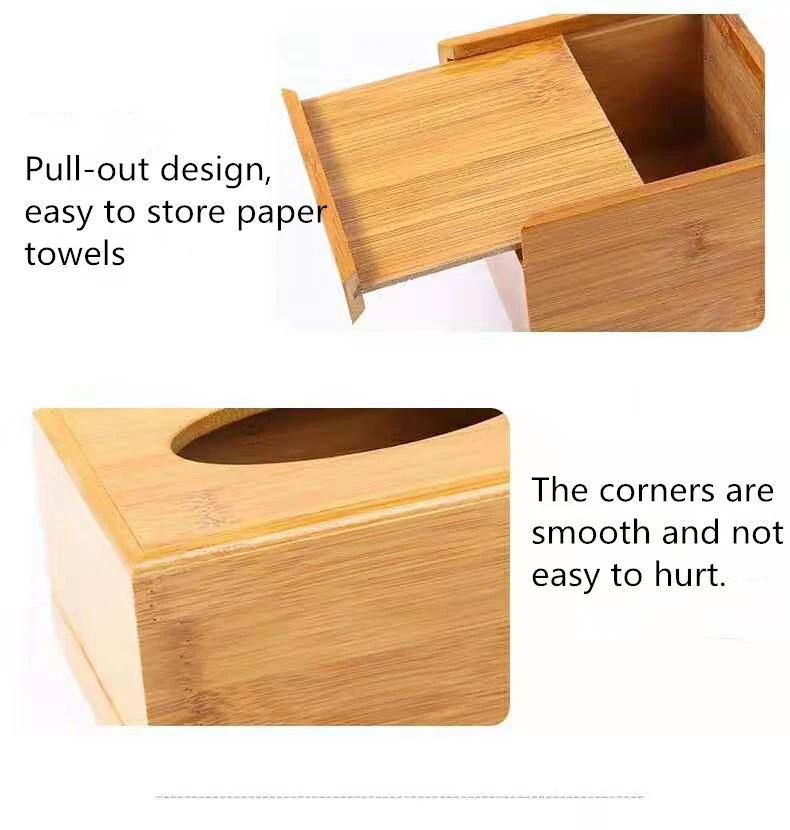 Винтажная бамбуковая коробка для салфеток с древесным углем, креативная коробка для хранения бумажных салфеток в рулоне, органайзер для салфеток в ванной комнате