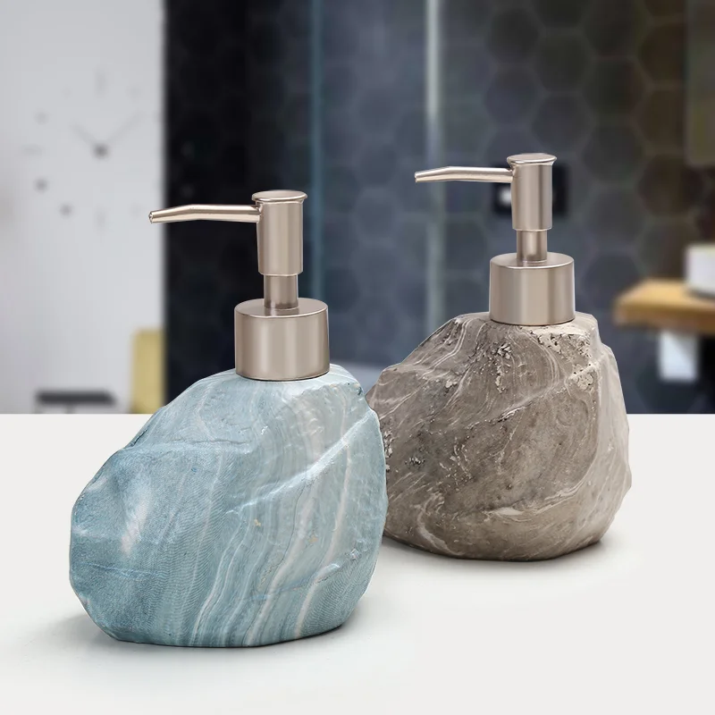 Nordic Ceramic Lotion Bottle Creative home hotel Marble Texture Hand Sanitizer Bottle bathroom kitchen Soap Dispenser mx6031627 Nordic Ceramic Lotion Bottle Creative home hotel Marble Texture Hand Sanitizer Bottle bathroom kitchen Soap Dispenser mx6031627