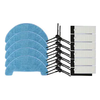 

Side Brush Hepa Filter Mopping Cleaning Cloth Sets For Ecovacs Cen550/Cen661/Cen665/Cen663
