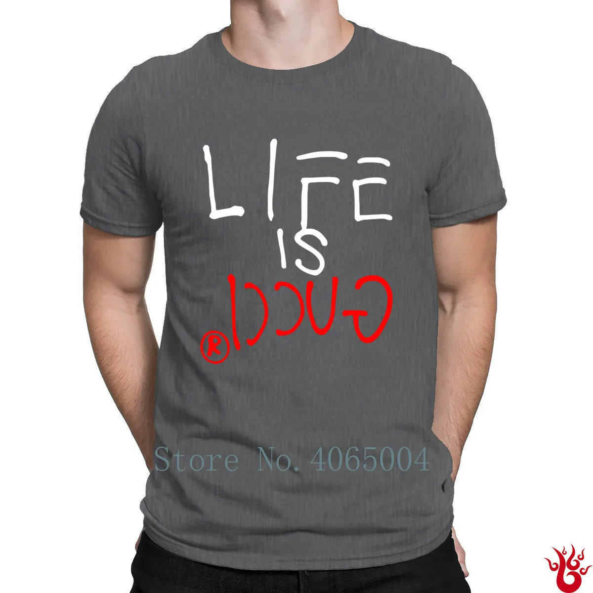 Life_Is_Gucie_Funny футболка хлопковая одежда с надписью в стиле хип-хоп футболка для мужчин летняя новая стильная футболка с принтом выше размера S-5XL