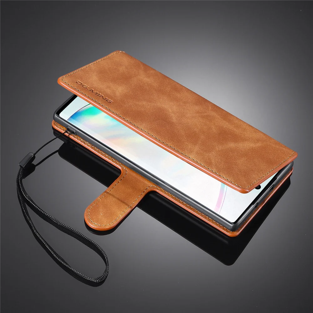 Note10 стежок чехол для samsung Galaxy Note 10 чехол и Note 10 Plus Pro Бумажник Книга Винтаж Роскошный Полный N970 N975 защитный чехол