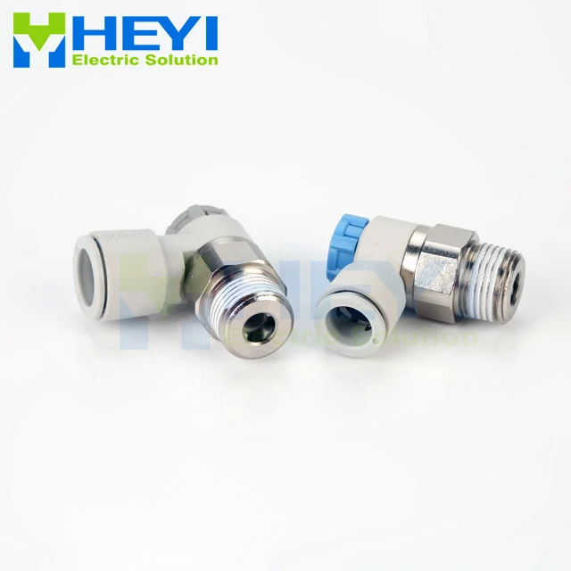 

10PCS/bag ASxx11 pneumatic throttle valve L type AS 4-8mm-M5 1/4" Air Flow Speed Control Valve Tube Pneumatic Push In Fittings