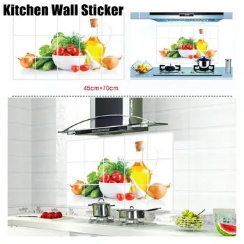 

DIY Removable Oil-Proof Kitchen Mural Art Vinyl Wall Stickers Room Decor