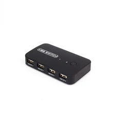 

USB KVM Switch Two Computers Share U disk Mouse Keyboard Printer Xiaomi box Device 2 In 4 Out Splitter With Original Cable