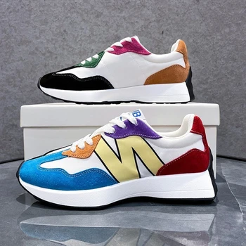 

2020 Fashion Sneakers For Women Platform Chunky Lace Up Casual Shoes Tennis Female Brand Woman Lightweight Vulcanized Shoes 4cm