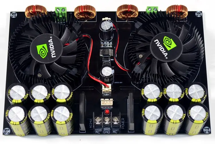 TDA8954 420 Вт+ 420 Вт 2,0 класс D цифровой усилитель мощности с вентилятором охлаждения