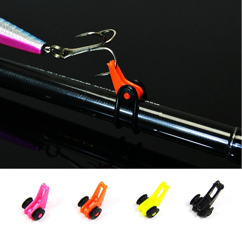 3PCS Fishing Rod Hook Keepers with Multiple Sizes of Rubber O rings