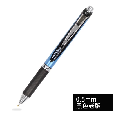 12 шт./кор. Pentel Energy Gel Deluxe RTX жидкий гель чернильная ручка-быстрая сушка-Наконечник иглы-0,5 мм - Цвет: Черный