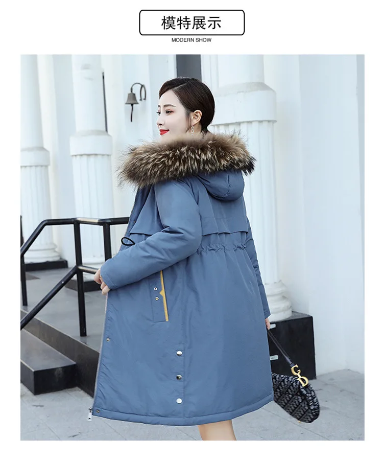 China Gedi Love Winter Coat Women's New Style Fashion Middle-aged WOMEN'S Dress Thick Warm down Jacket Winter Mid-length