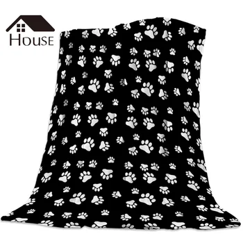 

Cute Black Cat Scratch Dog Claw Throw Blanket Soft Comfortable Velvet Plush Blankets Warm Sofa Bed Sheets