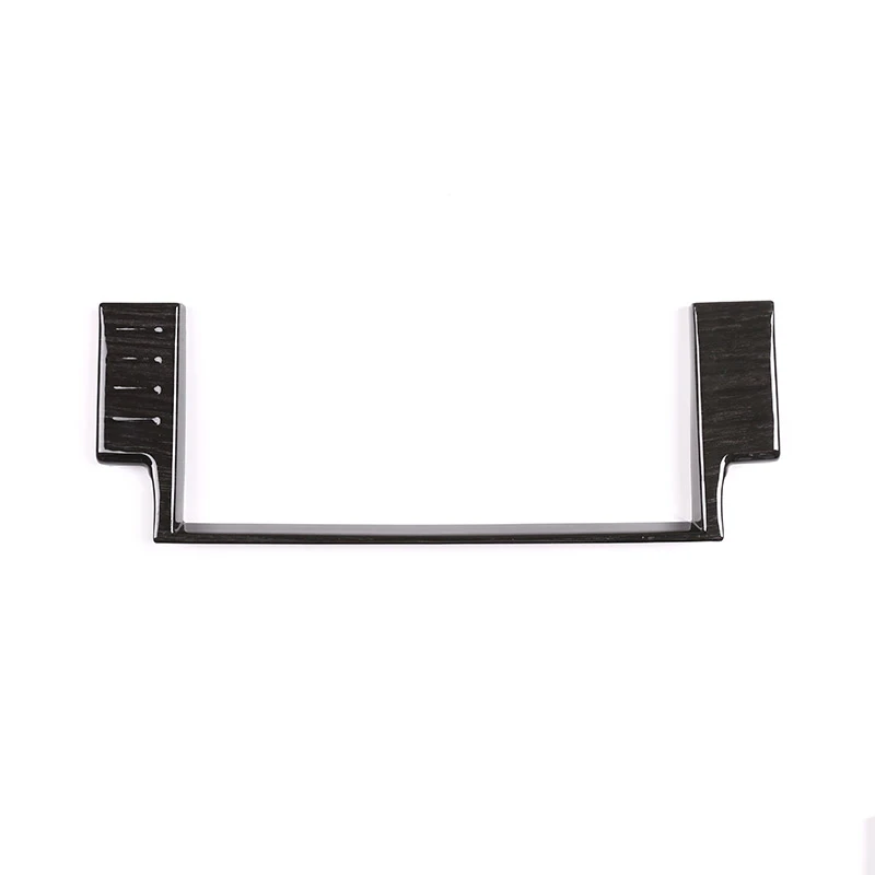 Для Land Rover Дискавери Спорт- автомобильные аксессуары черное дерево зерна ABS 10 дюймов навигационное украшение рамка отделка - Название цвета: Black wood grain