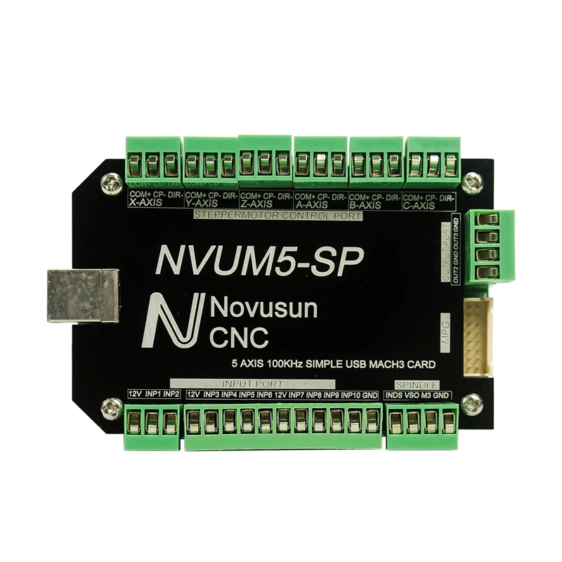 NVUM 3 4 5 6 Axis Mach3 USB карта фрезерный станок с ЧПУ 4Axis управления движением Breakout плата