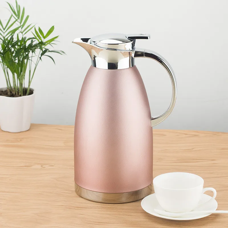 

304 Stainless Steel Insulation Vacuum Thermo Water Jug Double Layer Insulated Vacuum Bottle Coffee Tea Kettle Pot Home Office