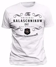 Męskie rzeczy drukuj koszulki oryginalna koszulka rosja Kalashnikov CCCP moskwa rosja koszulka darmowa wysyłka tanie tanio Krótki CN (pochodzenie) O-neck regular JERSEY COTTON Hip Hop