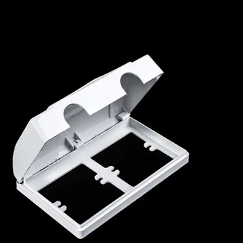 

Double Socket Box Office Switches Child Safety Baby Outlet Waterproof Household Protector Electric Plug Cover Durable Wall Mount