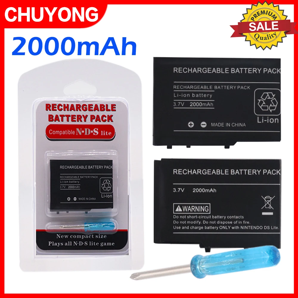 Rechargeable Lithium-ion Battery for Nintendo DSL NDS Lite Pack With Mini Screwdriver Compatible withNintendo DS NDSL | Электроника
